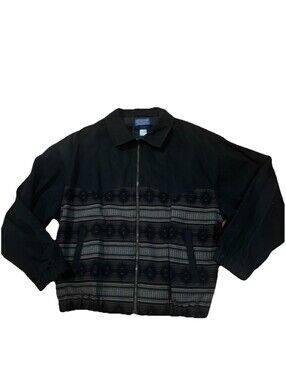 Vintage Pendleton High Grade Western Wear Wool Jacket L Southwest Aztec Bomber